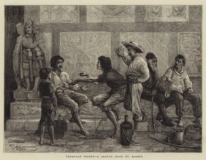 Venetian Idlers, en skisse nær St Mark